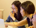 Zhen Qian, from ITS Teaching and Learning, participates in a hack team to develop new learning tools.
