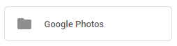 Screenshot of the Google Photos Drive folder