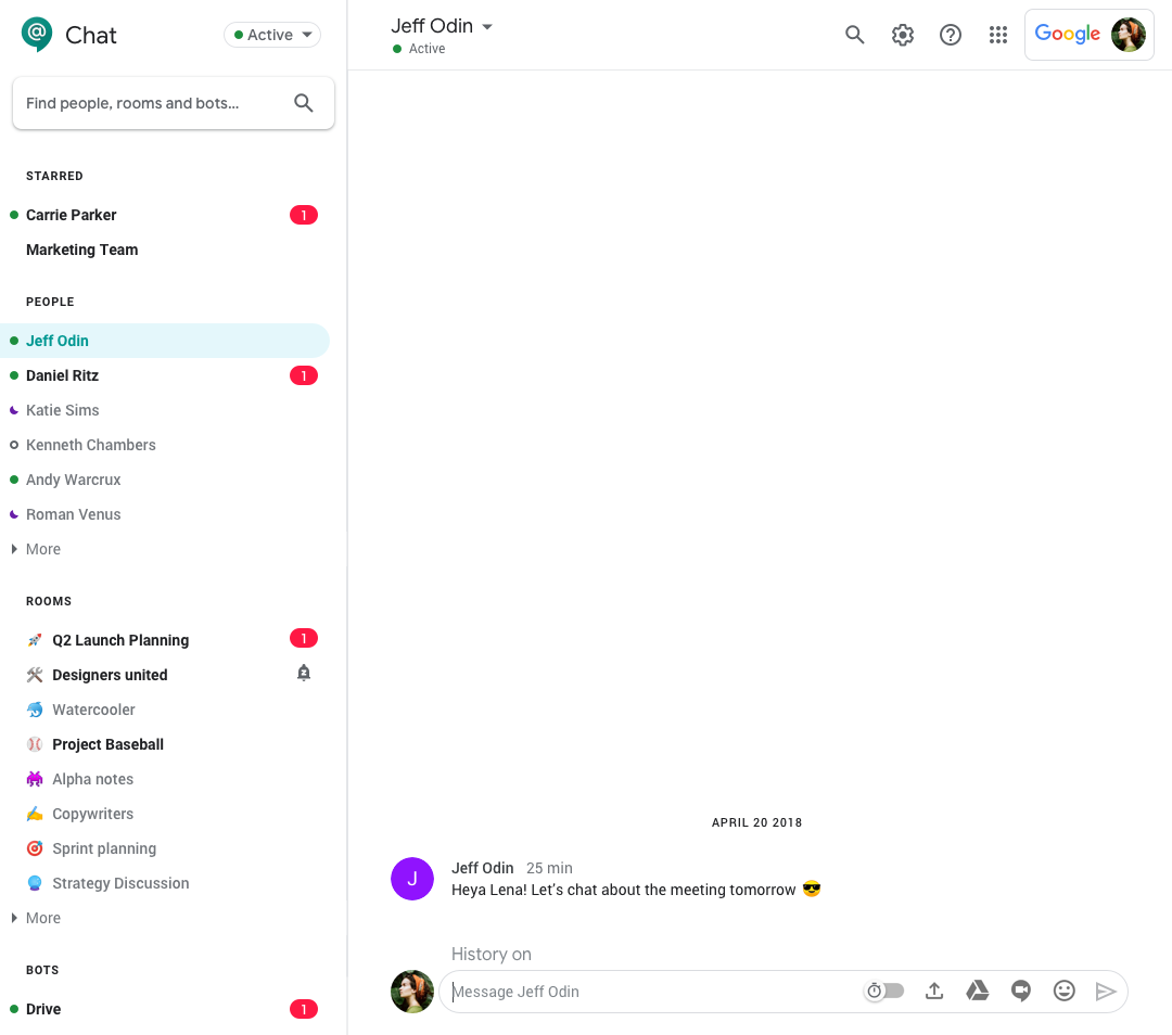google chat and classic hangouts