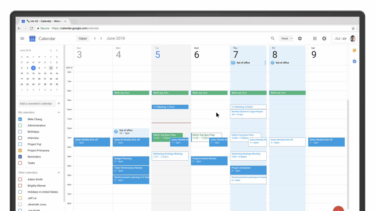 New Out of Office Google Calendar Features / UM Information and
