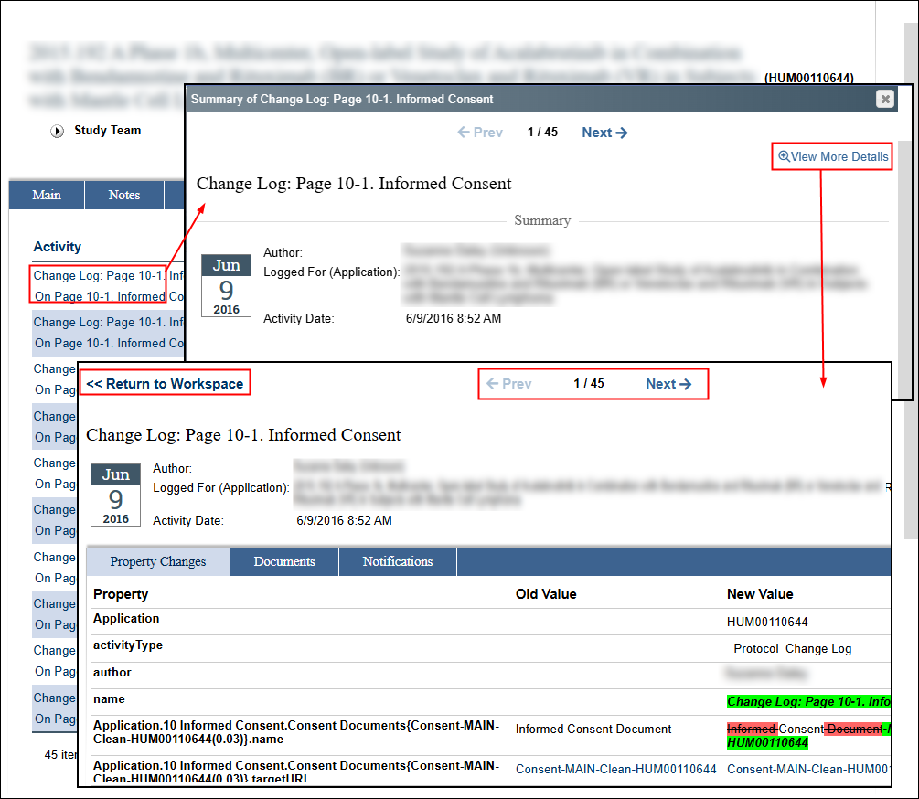 Change Tracking Log Property Changes