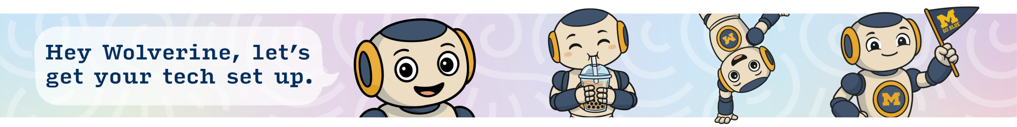 Tech guide banner reading Hey wolverine, let's get your tech set up!