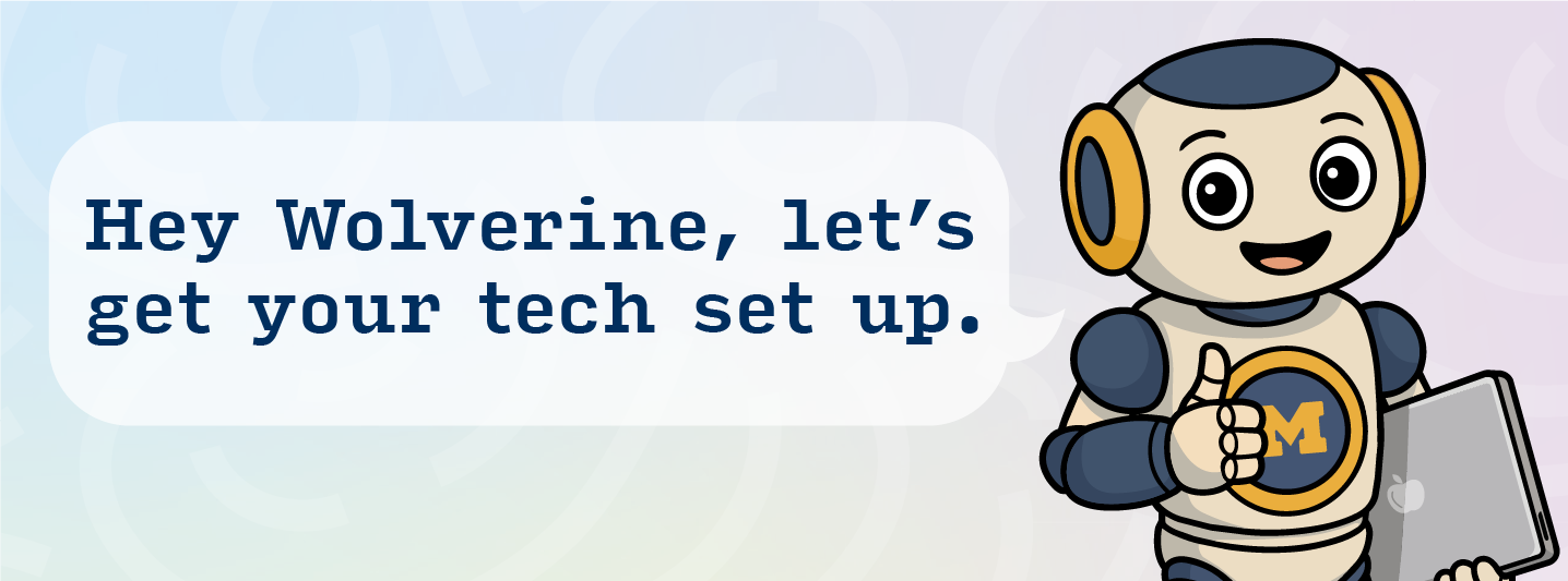 Tech guide banner reading Hey wolverine, let's get your tech set up!