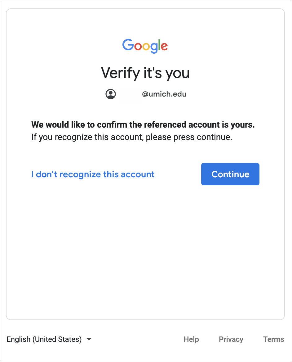 Google Accounts Verify Your Account