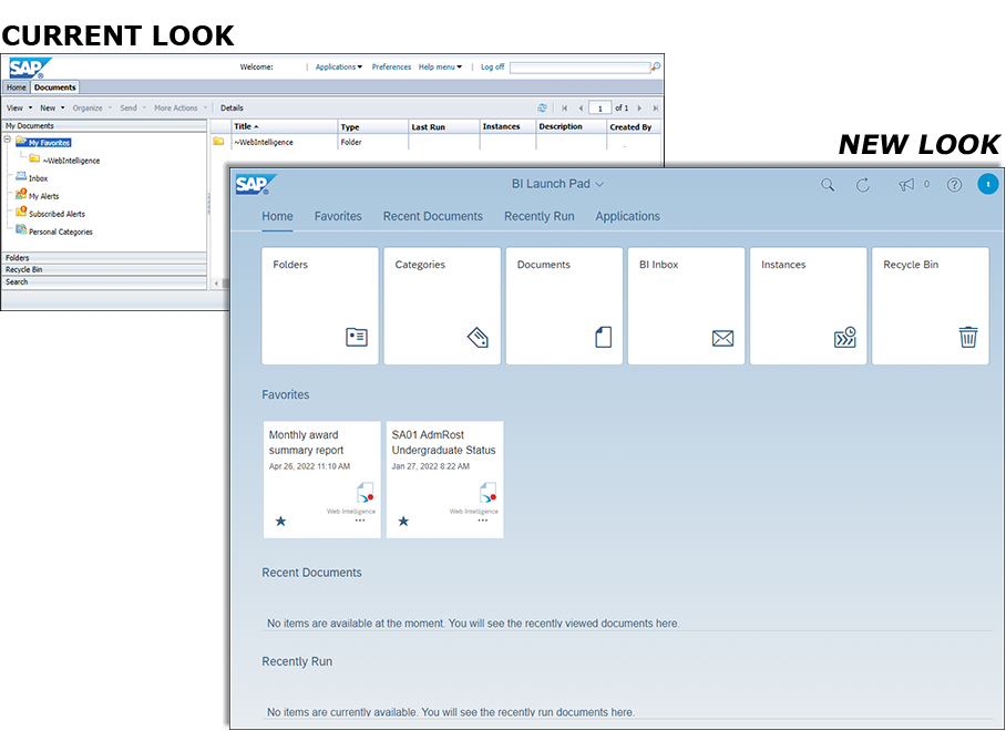 BusinessObjects 4.3 Benefits & New Features / UM Information and Technology Services
