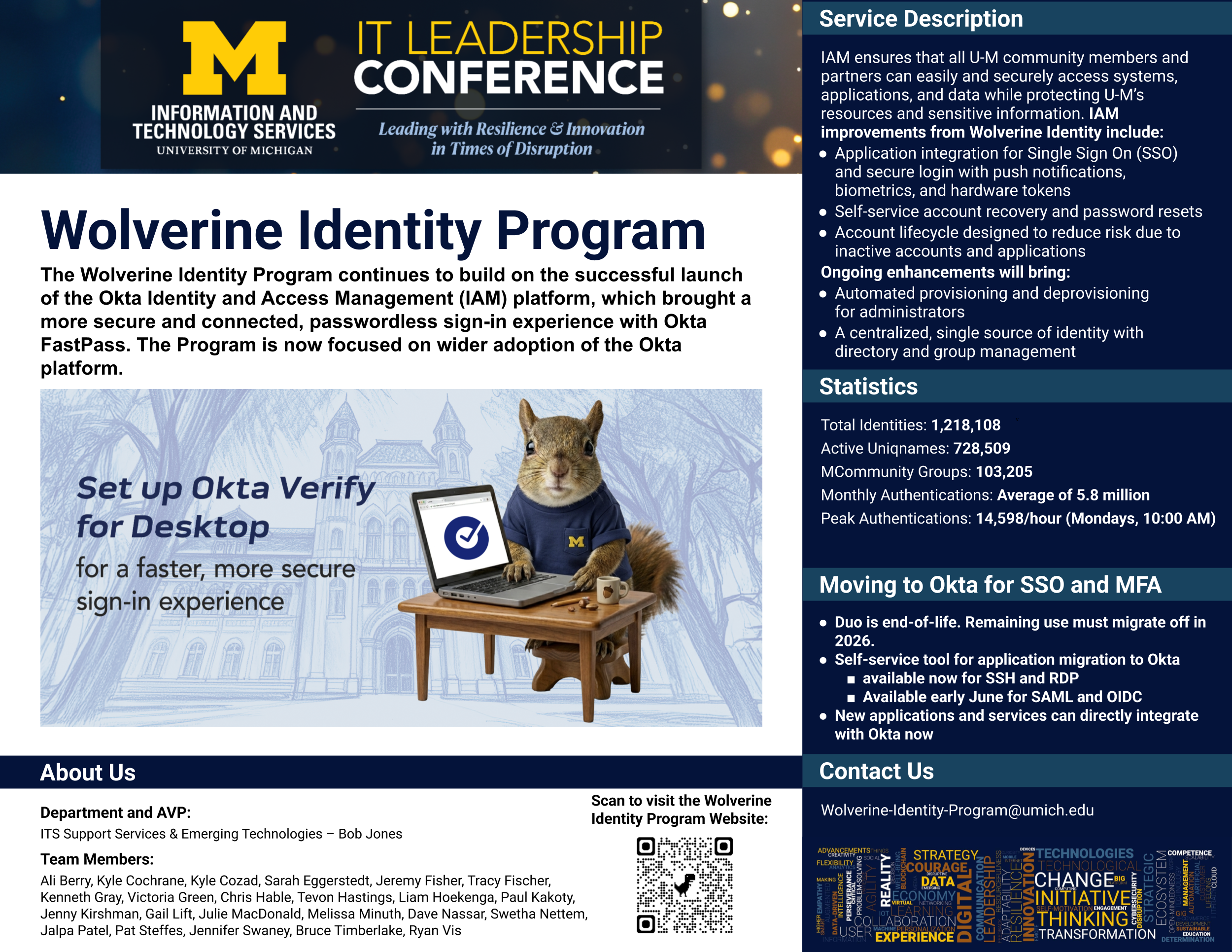 Open the Wolverine Identity Program poster