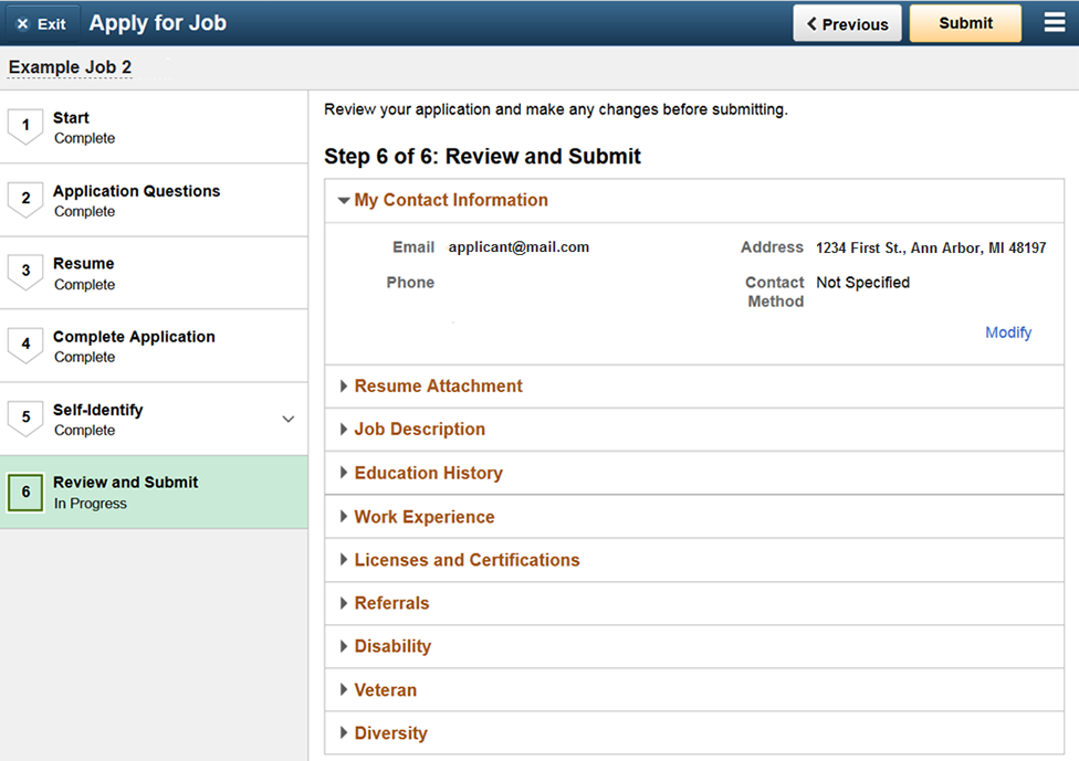 Sixth page of activity guide showing how to review information