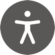 Person in circle