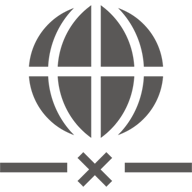 Globe above a cable connection