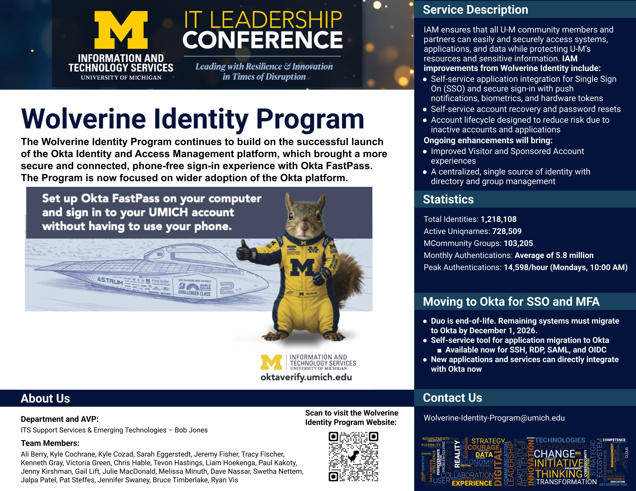 Open the Wolverine Identity Program poster