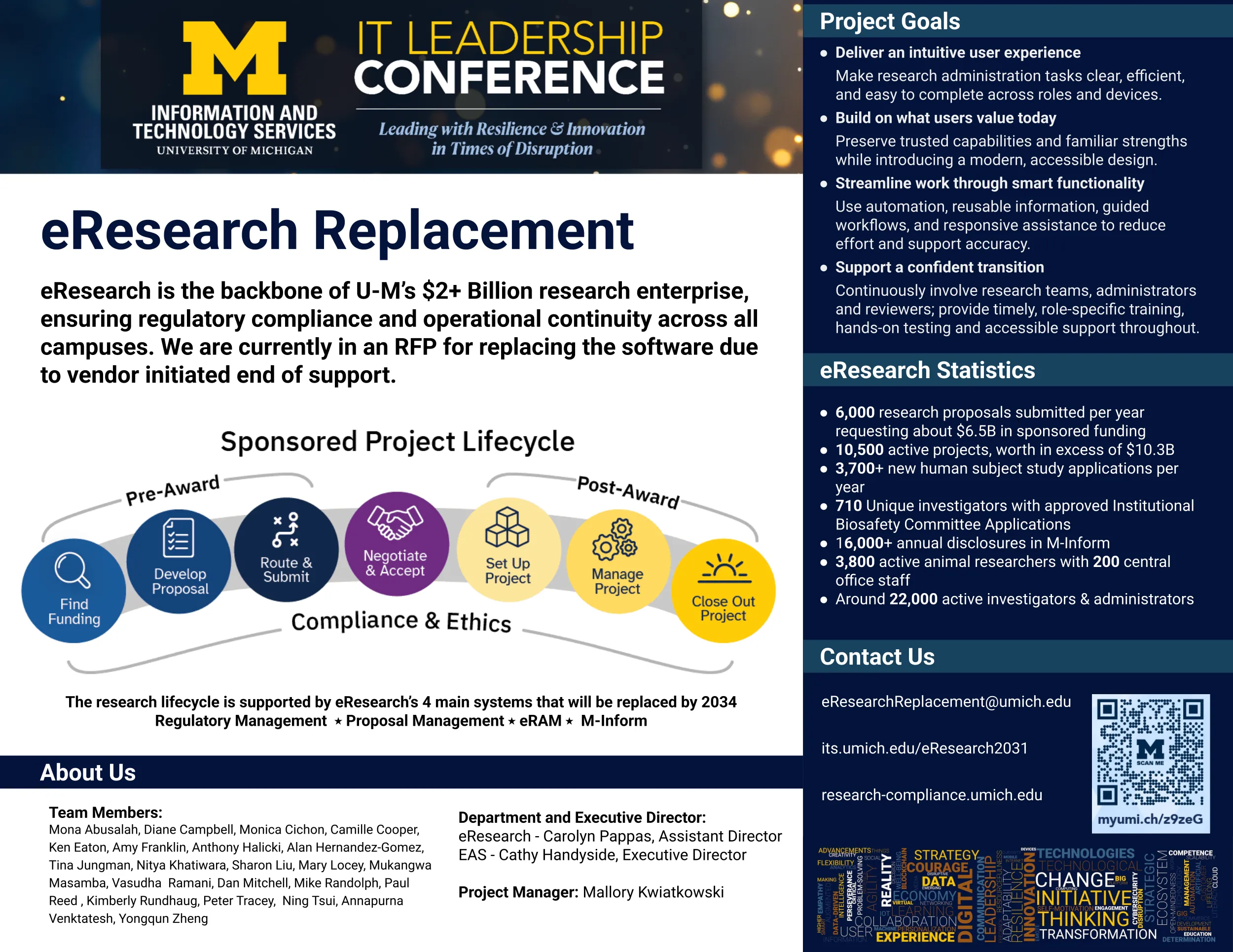 Open the eResearch RFP poster